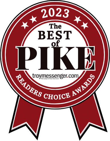 a badge that says the best of pike readers choice awards