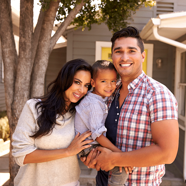 Couple with young son